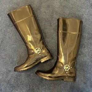 Michael Kors Rain boots size 8 like new